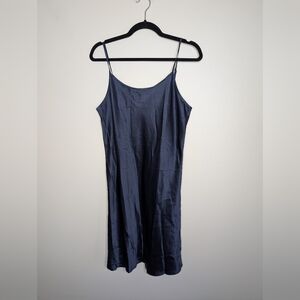 Lilysilk Navy Slip Chemise L NWT